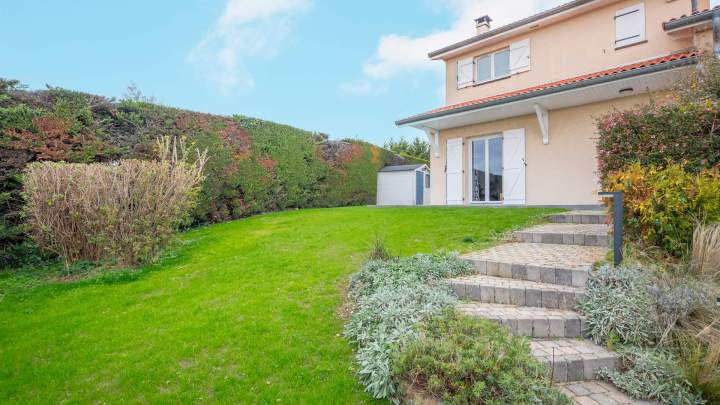 Création jardin et muret Mornant